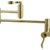 Kingston Brass Wall Mount Pot Filler Kitchen Faucet, Polished Brass 2 Kingston Brass Wall Mount Pot Filler Kitchen Faucet, Polished Brass -Whole House Kitchenware home design 64