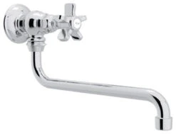Rohl Italian Kitchen Single-Spoke Handle Kitchen Pot Filler, Polished Chrome