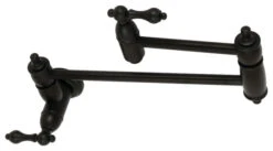 Kingston Brass Pot Filler Faucets With Matte Black Finish KS3100AL