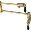 Kingston Brass Duchess Pot Filler Faucets With Antique Brass Finish KS4103PKL