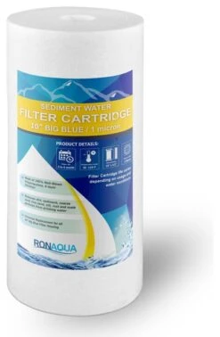 10" Big Blue Sediment Water Filter 1 Micron, 1