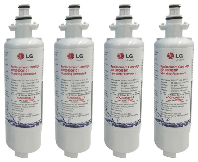 LG LT700P Kenmore 46-9690 ADQ36006101 Refrigerator Water Filter, Set Of 4 3 LG LT700P Kenmore 46-9690 ADQ36006101 Refrigerator Water Filter, Set Of 4