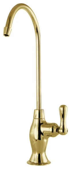 Kingston Reverse Osmosis System Filtration Water Air Gap Faucet, Polished Brass
